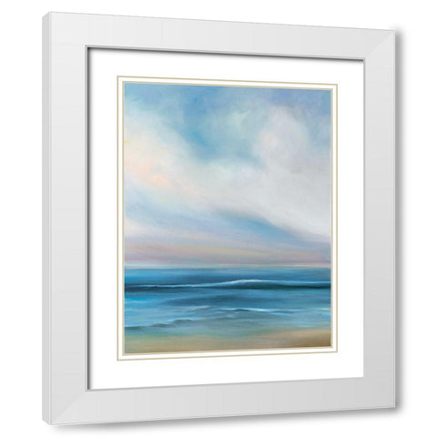 Cove Walk I White Modern Wood Framed Art Print with Double Matting by Parent, Joanne