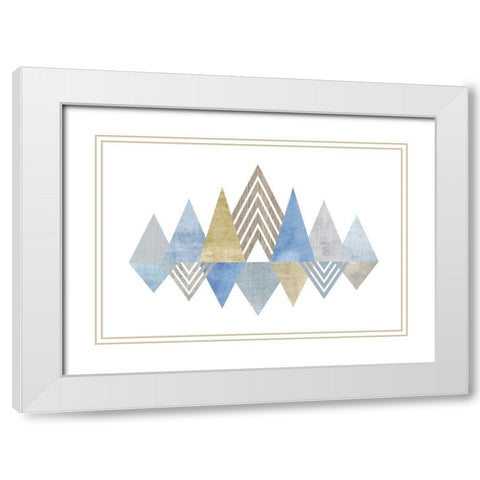 Modern Mix White Modern Wood Framed Art Print with Double Matting by Banks, Debbie
