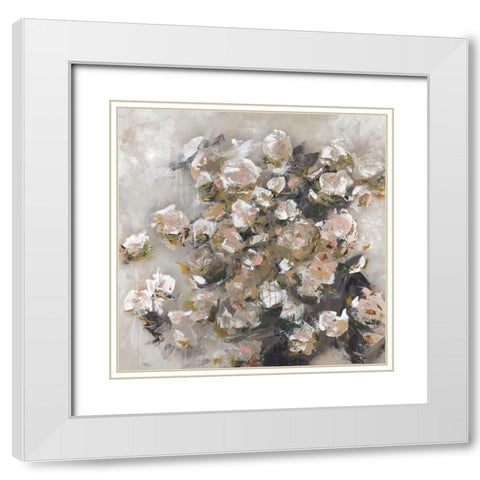 White Roses Were Her Favorite White Modern Wood Framed Art Print with Double Matting by Cole, Macy