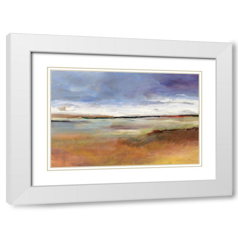 Quiet Moment White Modern Wood Framed Art Print with Double Matting by Lenker, Marlene