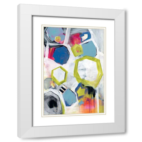 Unstoppable White Modern Wood Framed Art Print with Double Matting by Hawkins, Julie