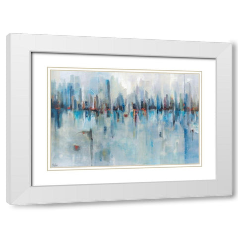 Panoramic Vision White Modern Wood Framed Art Print with Double Matting by Jackson, Victoria