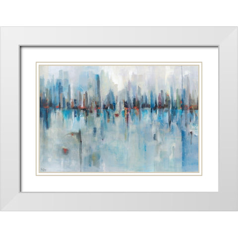 Panoramic Vision White Modern Wood Framed Art Print with Double Matting by Jackson, Victoria