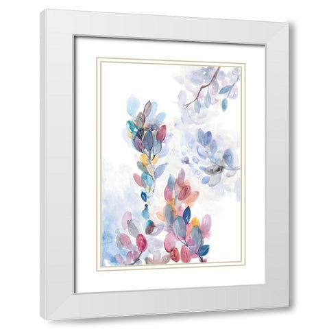 Spring Borough I White Modern Wood Framed Art Print with Double Matting by Meyers, Rebecca