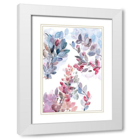 Spring Borough II White Modern Wood Framed Art Print with Double Matting by Meyers, Rebecca