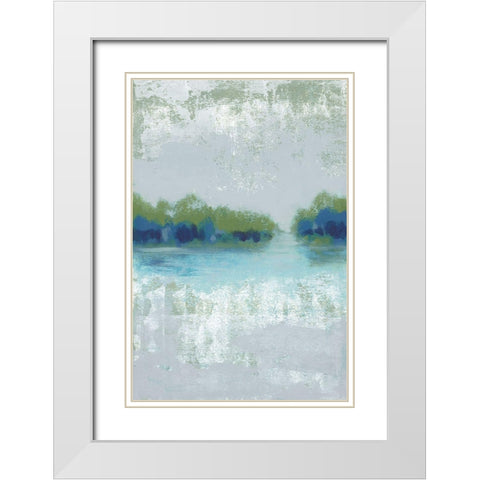 Misty View I White Modern Wood Framed Art Print with Double Matting by Vindedzis, Rita