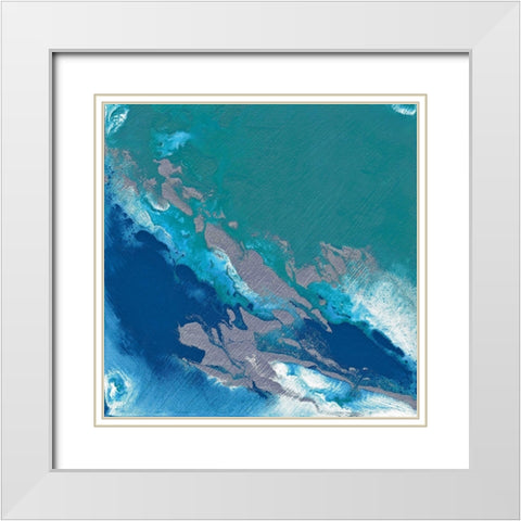Araxie White Modern Wood Framed Art Print with Double Matting by Edwards, Brazen