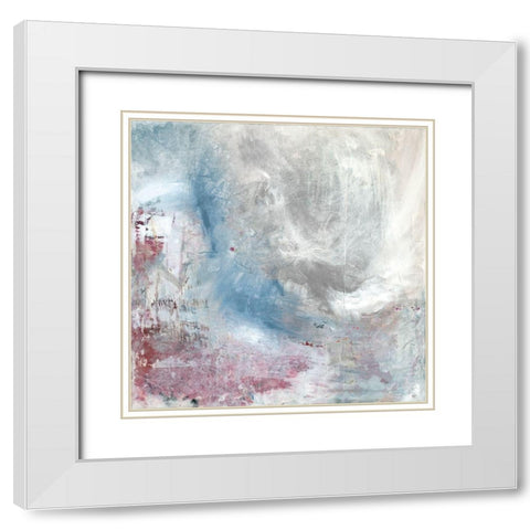 Dream White Modern Wood Framed Art Print with Double Matting by Stanion, Kathy Morton