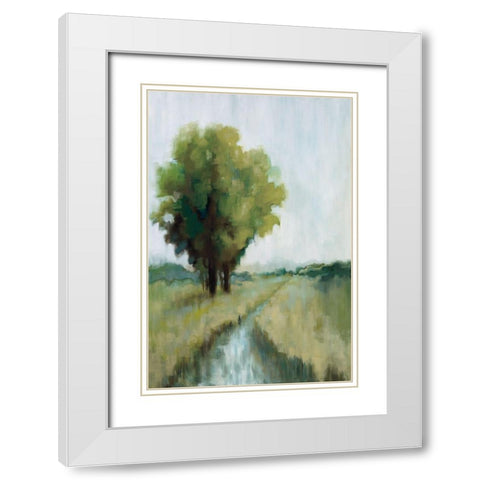 One View White Modern Wood Framed Art Print with Double Matting by Ellens, Jacqueline
