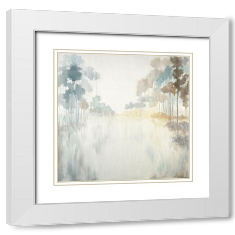 Bayou White Modern Wood Framed Art Print with Double Matting by Ellens, Jacqueline