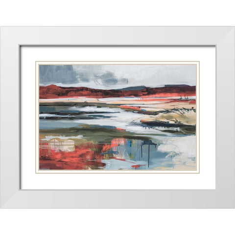 Before Night Falls White Modern Wood Framed Art Print with Double Matting by Fitzsimmons, A.