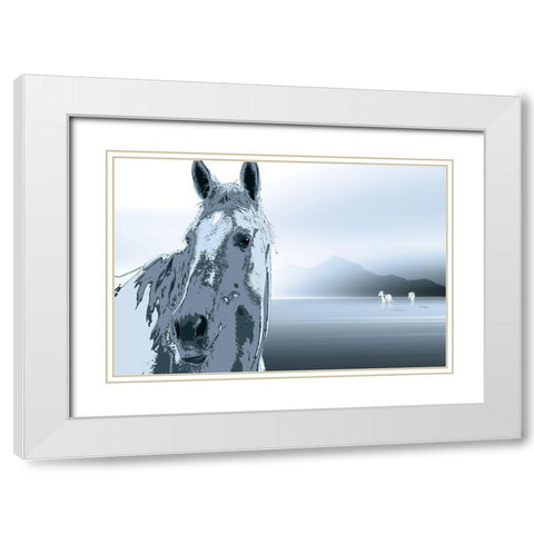 The Watchman White Modern Wood Framed Art Print with Double Matting by Pelkey, Marvin