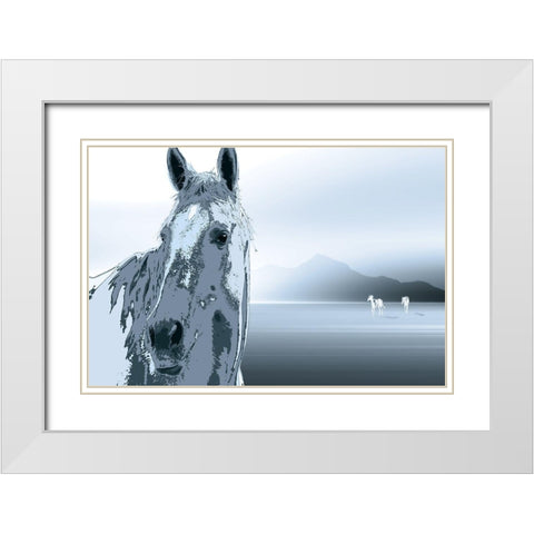 The Watchman White Modern Wood Framed Art Print with Double Matting by Pelkey, Marvin