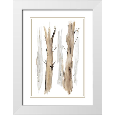 Wandering I White Modern Wood Framed Art Print with Double Matting by Golden, Corrie