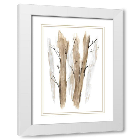 Wandering II White Modern Wood Framed Art Print with Double Matting by Golden, Corrie