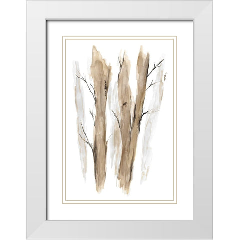 Wandering II White Modern Wood Framed Art Print with Double Matting by Golden, Corrie