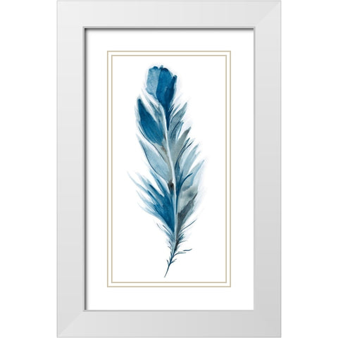 Midnight I White Modern Wood Framed Art Print with Double Matting by Golden, Corrie