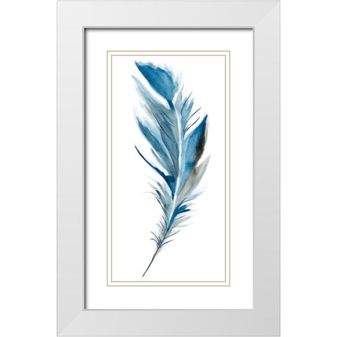 Midnight II White Modern Wood Framed Art Print with Double Matting by Golden, Corrie