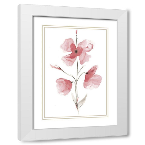 Love in Bordeaux II White Modern Wood Framed Art Print with Double Matting by Golden, Corrie