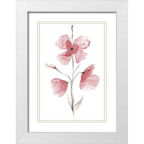 Love in Bordeaux II White Modern Wood Framed Art Print with Double Matting by Golden, Corrie