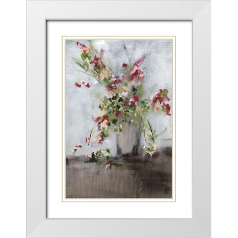 Fade Into Me White Modern Wood Framed Art Print with Double Matting by Cole, Macy