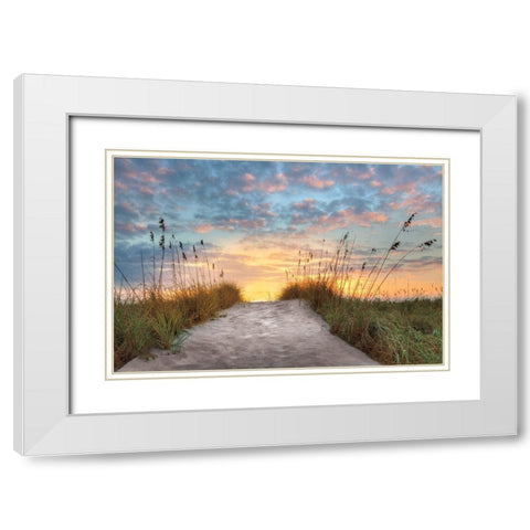 Over The Top White Modern Wood Framed Art Print with Double Matting by Celebrate Life Gallery