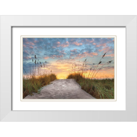Over The Top White Modern Wood Framed Art Print with Double Matting by Celebrate Life Gallery