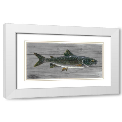 Cold Lake Beauty White Modern Wood Framed Art Print with Double Matting by Fisk, Arnie