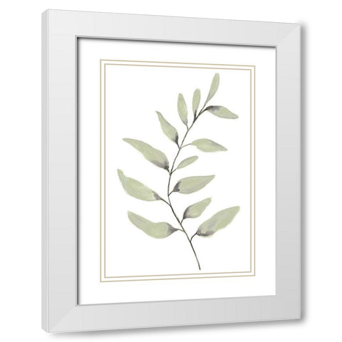 Lulu I White Modern Wood Framed Art Print with Double Matting by Golden, Corrie
