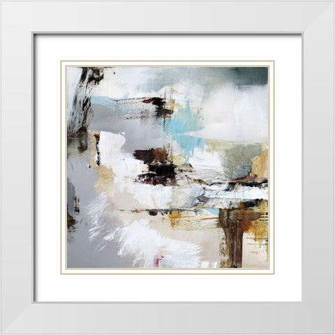 Day After I White Modern Wood Framed Art Print with Double Matting by Barnes, Natasha