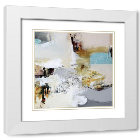 Day After II White Modern Wood Framed Art Print with Double Matting by Barnes, Natasha