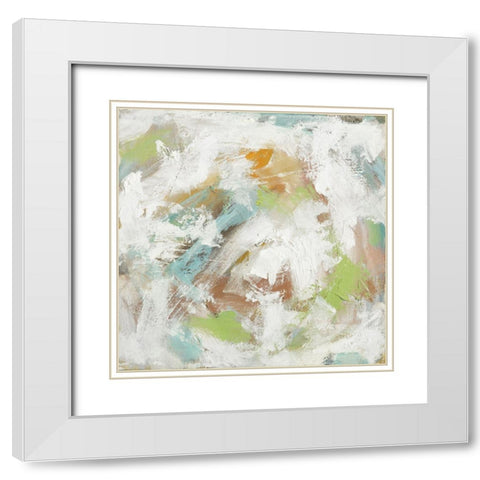Confection II White Modern Wood Framed Art Print with Double Matting by Jacqueline, Ellens