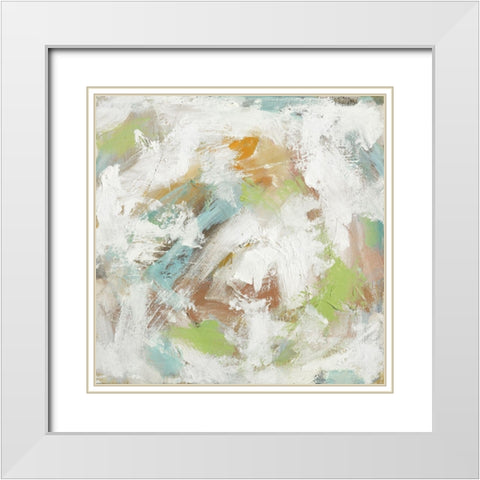 Confection II White Modern Wood Framed Art Print with Double Matting by Jacqueline, Ellens