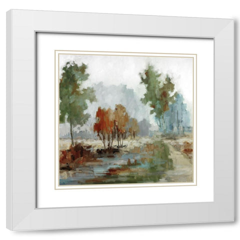 Back Home White Modern Wood Framed Art Print with Double Matting by Ellens, Jacqueline