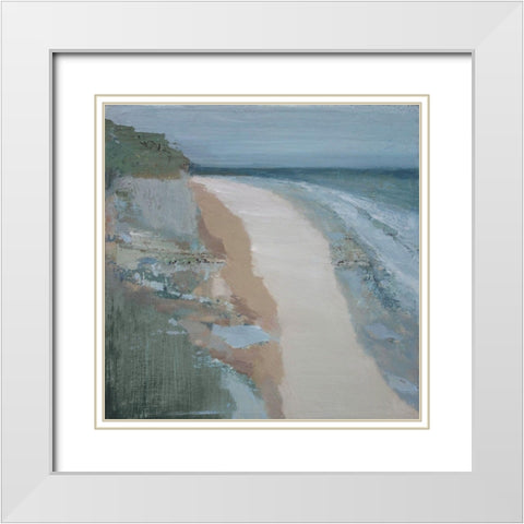 Covehithe White Modern Wood Framed Art Print with Double Matting by Gold, Caroline