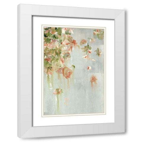 Romance and Roses White Modern Wood Framed Art Print with Double Matting by Cole, Macy