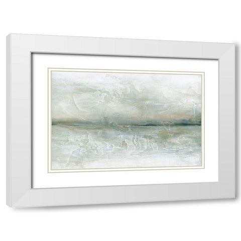 Voyage White Modern Wood Framed Art Print with Double Matting by Fontaine, Stephane