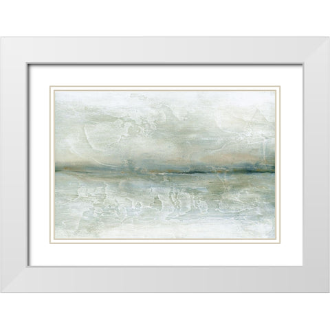 Voyage White Modern Wood Framed Art Print with Double Matting by Fontaine, Stephane