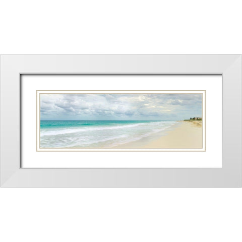 Vacation Time White Modern Wood Framed Art Print with Double Matting by Frank, Assaf