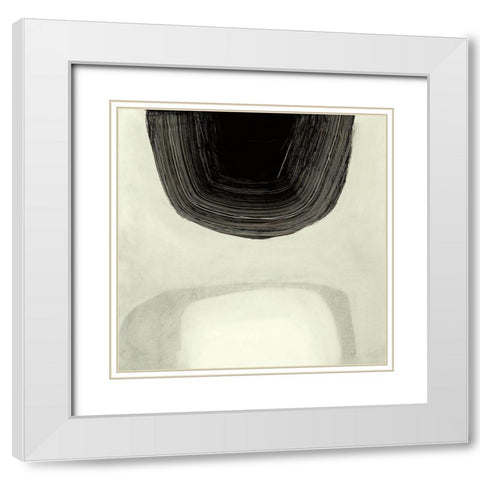 Shadows In The Dark II White Modern Wood Framed Art Print with Double Matting by Sims, Drew