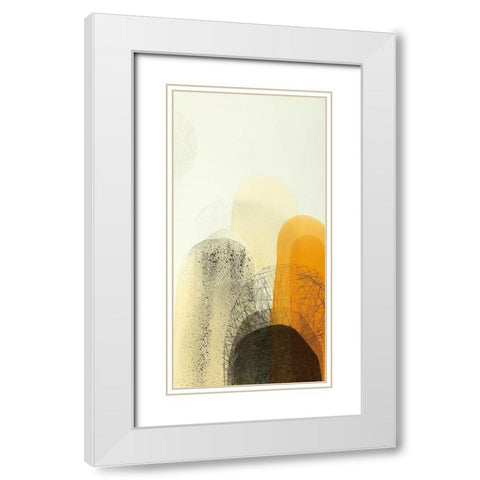 Movement of Light II White Modern Wood Framed Art Print with Double Matting by Sims, Drew