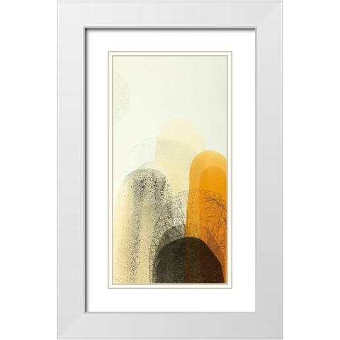 Movement of Light II White Modern Wood Framed Art Print with Double Matting by Sims, Drew