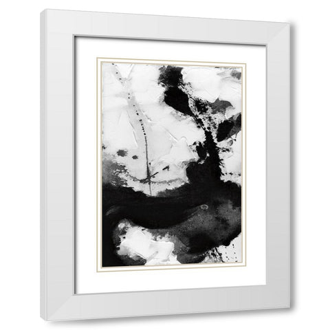 Soul Dance I White Modern Wood Framed Art Print with Double Matting by Stanion, Kathy Morton