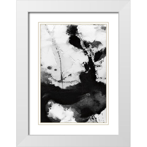 Soul Dance I White Modern Wood Framed Art Print with Double Matting by Stanion, Kathy Morton