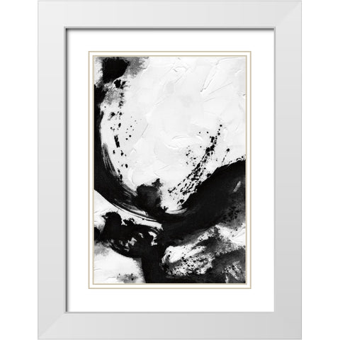 Soul Dance II White Modern Wood Framed Art Print with Double Matting by Stanion, Kathy Morton
