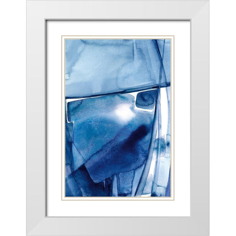 Hot Step White Modern Wood Framed Art Print with Double Matting by Stanion, Kathy Morton