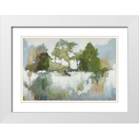 When the Time Comes White Modern Wood Framed Art Print with Double Matting by Buckley, Mary
