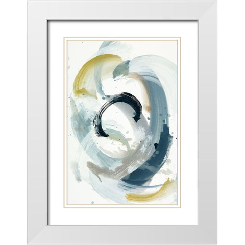 Centered On You I White Modern Wood Framed Art Print with Double Matting by Ellens, Jacqueline