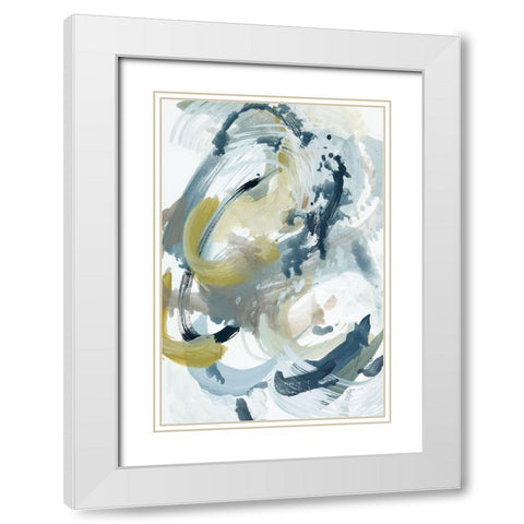 Centered On You II White Modern Wood Framed Art Print with Double Matting by Ellens, Jacqueline