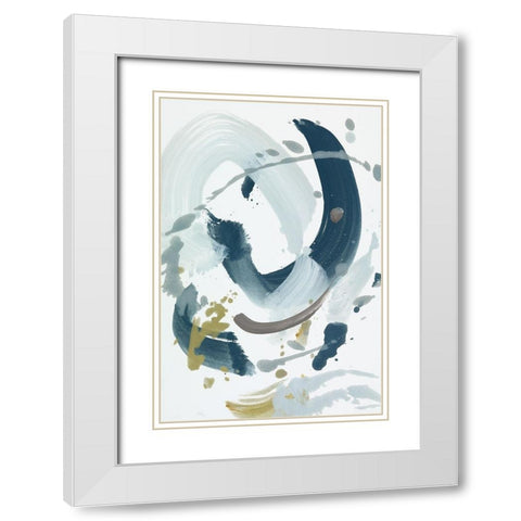 Centered On You III White Modern Wood Framed Art Print with Double Matting by Ellens, Jacqueline